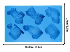 Molde silicona 6 jabones TRANSPORTE